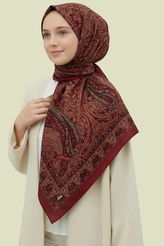 Premium Lux Original Etnik Desen Şal Vual İpek, 1. Sınıf, Hafif, Rahat, Şık, Tesettür Giyim Yeşil Siyah Bej Detay