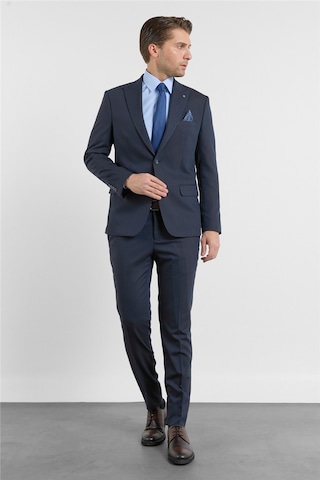İmza Lacivert Kırlangıç Yaka 6 Drop Slim Fit Tam Astar Esnek Takım Elbise 1001260158