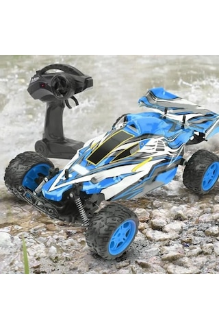 9010-1f 1:10 Kumandalı 40 Cm Dev Off-road Araba Şarjlı, 2.4ghz, Yüksek Hızlı Rc Arazi Aracı - Mavi