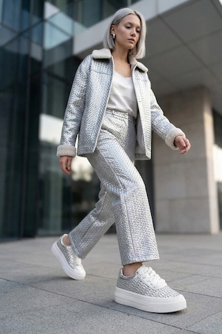 Ayakkabı Fuarı Elit Hml2019 Kadın Casual Ayakkabı Gümüş