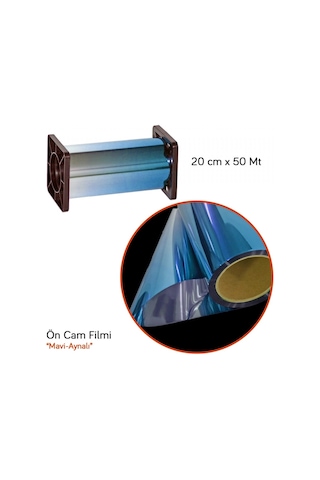 Carub Ön Cam Filmi 20 Cm X 50 Mt Mavi-aynalı Bl-s Br1206502