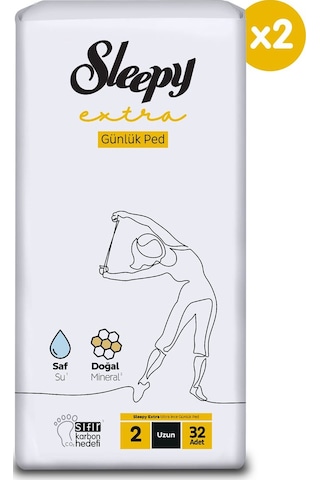 Sleepy Extra Ultra İnce Günlük Ped Uzun Ped 64 Adet