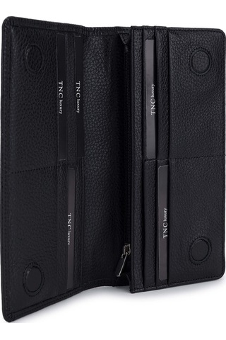 Tamer Tanca Erkek Hakiki Deri Siyah Floter Cüzdan Cuzdan 1148 1044 Erk Czdn Sk25-26 Sıyah Fltr Siyah