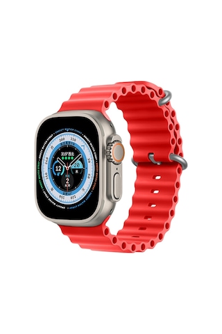 Apple Uyumlu Watch 49 MM Ultra Seri Seaflex Ocean Silikon Kordon