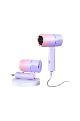 Negatif Iyon Saç Kurutma Makinesi Hızlı Kurutma Kollajen Saç Bakımı Aşırı Isınma Koruması Ile Pink Purple Gradient