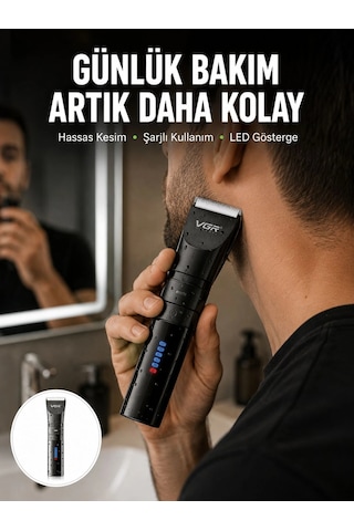 Hubrendy Tekno Erkek Saç Ve Sakal Kesme Makinesi Su Geçirmez, Sessiz Motorlu Yeni Nesil
