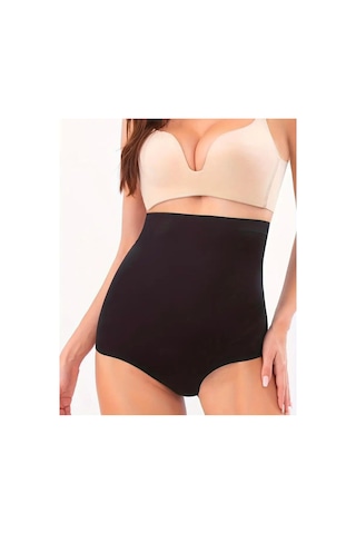Kadın Dikişsiz Lazer Kesim Silikonlu Slip Korse 4402 Siyah