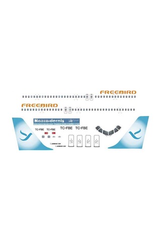 Nazca Decals Frb002 1/144 Ölçek, Freebird Decal-new Scheme Blue Tail