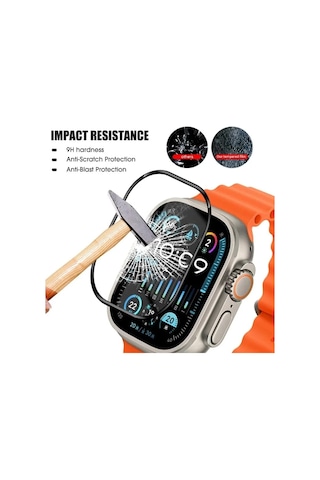 Watch Ultra Serisine Uyumlu Premium 3d Temperli Koruma Camı