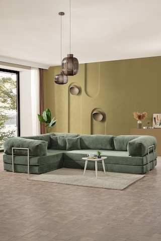 Legom Lucas Aktivite Koltuğu Yatak Olabilen Çok Amaçlı Kanepe L Koltuk Yeşil Yeşil