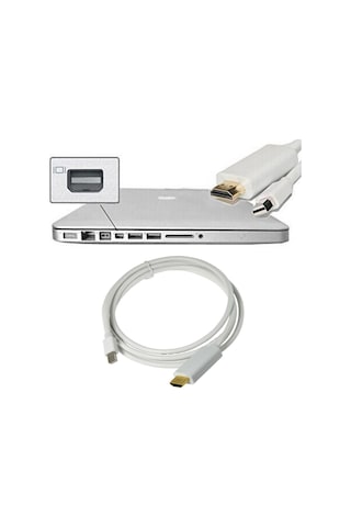 Mini Displayport To Hdmi Kablo Thunderbolt MacBook Uyumlu Tv Bağlantı 3M