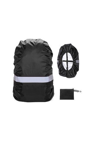 Padalink Gece Güvenliği Sağlayan Yansıtıcı Şeritli Su Geçirmez Sırt Çantası Kılıfı, Koşu, Kamp, Dağcılık İçin Çok Renkli