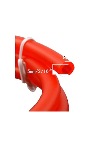 Motosiklet Yakıt Hortumu Slikon Kırmızı