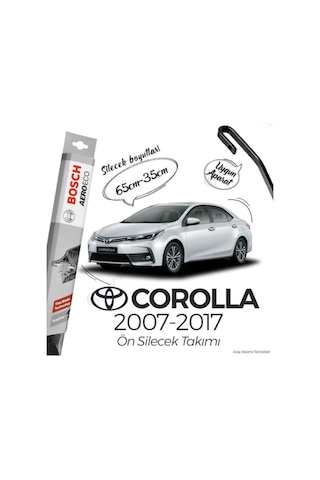 Toyota Corolla Uyumlu Muz Silecek Takımı 2007-2017 Bosch Aeroeco