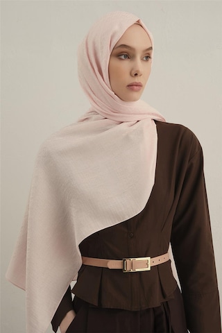 Armine Lyocell Naia Üçgen Monogram Şal 5 39 Pembe