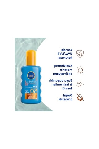 Yüksek Koruyucu Spf50 Bronzluk Vücut Güneş Spreyi 200ml