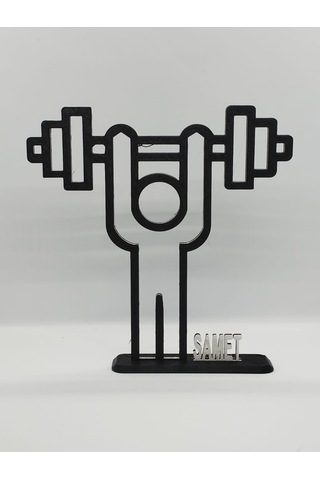 Halterci Masa Dekor Hediye Fikri Sanat Heykeli