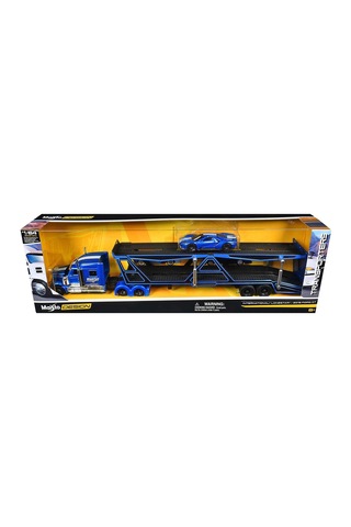 1/64 International Lonestar Taşıyıcı Tır Ve Otomobil Seti 11454-0