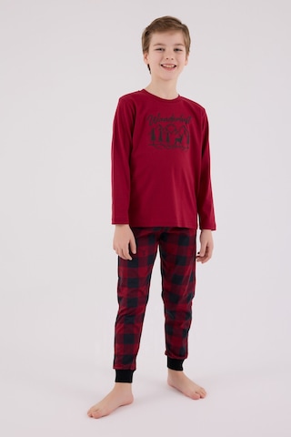 Arnetta Erkek Çocuk Bordo Pijama Takımı 5274-48515 Bordo
