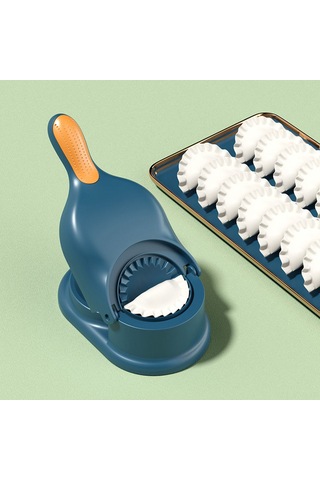 Springsun Mavi Ev Kullanıma İçin Manuel 2'li Manti Hamuru Ve Mantı Yapıcı, Gıda Kalitesi Plastik Mutfak Aleti Diğer
