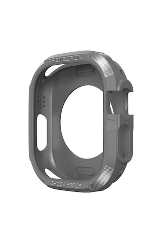 Apple Uyumlu Watch Ultra 49mm Silikon Tpu Kasa Koruyucu Zore Watch Gard 17
