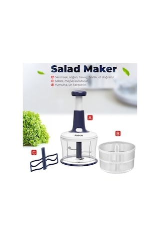 Fabcio Magicmom Gıda Doğrayıcı & Karıştırıcı, Meyve Sıkacağı Seti Beyaz