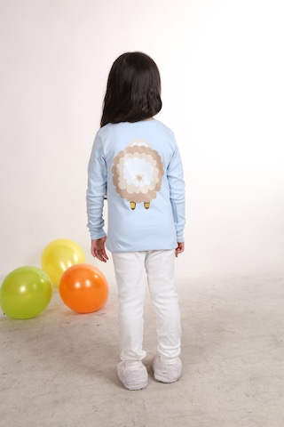 Teenyweenykids Koyun Baskı Pijama Takımı Mavi