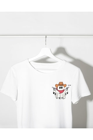 Oyuncak Hikayesi Mrs. Potato Tasarımlı Baskılı T-shirt Beyaz