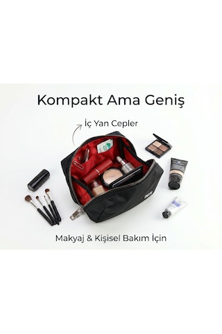 Frelso Mini Makyaj Çantası Kozmetik Seyahat Valizi Çanta Organizeri Küçük Mini Boy Düzenleyici