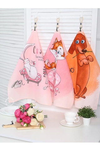 Kuz'kina Hatka 3 Parçalı Mutfak Havlusu Seti 144205448 Kahverengi