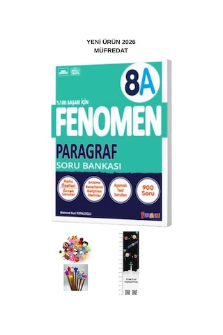 Fenomen 8. Sınıf A Paragraf Soru Bankası 2026 Müfredat Uzay A.+kalem B Yeni