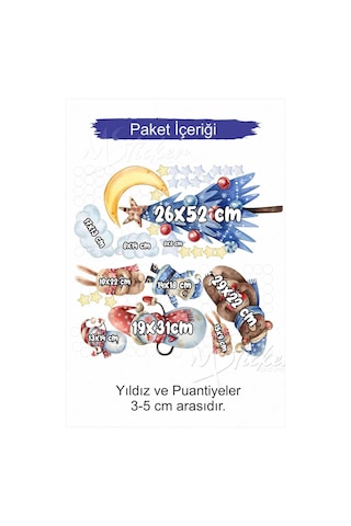Yeni Yıl Ağacı Kardan Adamlar Puantiye Ve Yıldızlar Cam Duvar Yılbaşı Süsü Sticker Seti Dijital Baskı