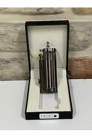 Promise Gaz Göstergeli Üçlü Ateşlemeli Füme Renk Kişiye Özel Çakm