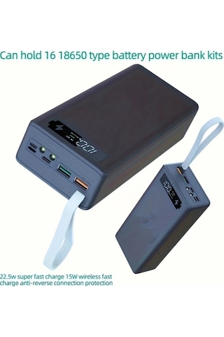 Besthome1 Dream011 C16 16 Adet 18650 Pil Tutucu Depolama Kutusu Güç Bankası Kılıfı Dıy Şarj Cihazı Kabuk Mobil Telefon Kiti