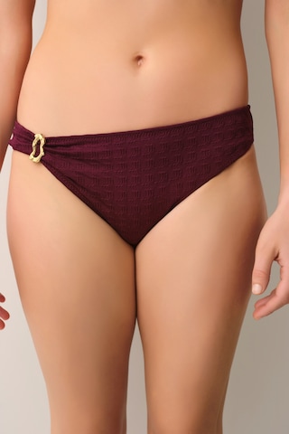 Suwen Noir W Aksesuar Detaylı Bikini Alt Sb2669012831283 Vişne