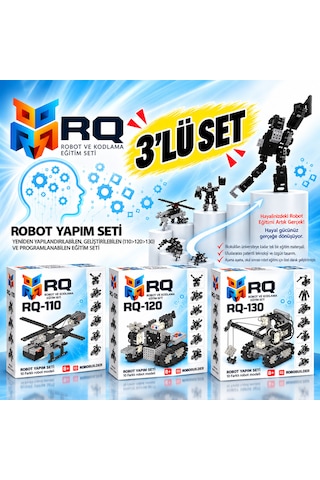 Rq Robotik Kodlama Eğitim Seti 3'lü Set