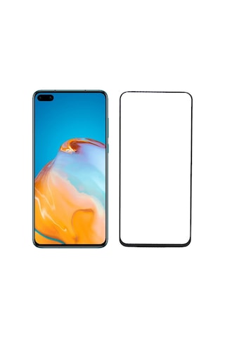 Huawei P40 Lite E 5d Seramik Tam Kaplayan Ekran Koruyucu Cam