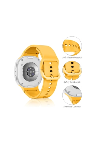 Samsung Galaxy Uyumlu Watch 8 40mm 44mm Classic 46mm Lansman 1-1 Kordon Spor Silikon Band