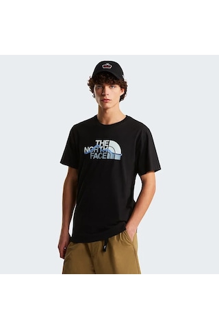 The North Face Mountain Line Regular Erkek T-shirt Nf0a8guxjk31 Siyah