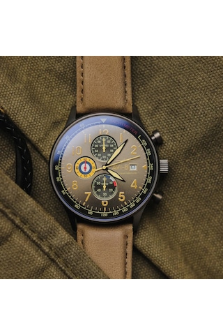 Avı-8 Hawker Hurricane Av-4011-0e Erkek Kol Saati Altın