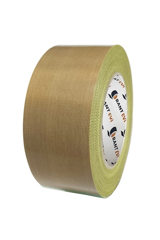 Teflon Bant 50mmx10mt Yapışkanlı Teflon Kaplı Cam Kumaşı Ptfe