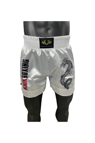 Dijital Baskılı Kick Boks Şortu - Antrenman Ve Müsabaka Şortu Beyaz
