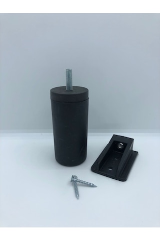 Karakoçaksesuar Plastik, Siyah 9,5 Cm-15 Cm Ayarlı Gizli Ayak (5 Adet)