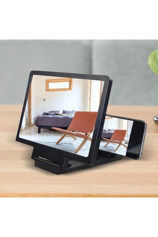 Trendooze Homyl Ekran Büyüteç, 7,20x5,63 İnç, Siyah, Kino Uygun 7,20 İnç X 5,63 İnç