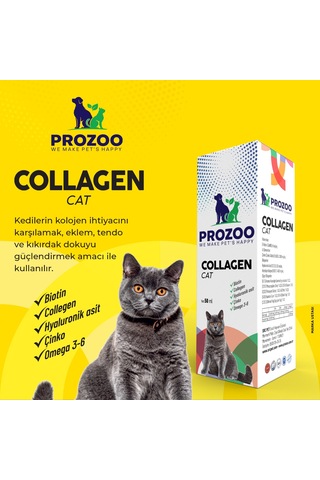 Prozoo Kediler İçin Kolajen Damla 50 ML