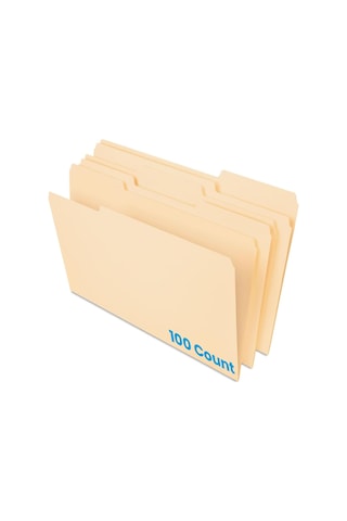 Pendaflex Dosya Klasörü, Yasal Boy, Manila, 1/3 Kesim, 100/bx 753 1/3