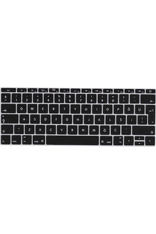 Apple Uyumlu MacBook 12' Retina A1534 Q Klavye Koruyucu Silikon Ped 001