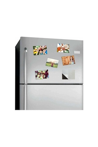 Kalın Tabaka Levha Mıknatıs, Arkası Yapışkanlı 1mm Kalınlığında Güçlü Foto Magnet