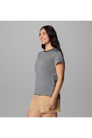 Columbia Al3349 Bluevista Hill Ss Crew Kadın T-shirt 2119301010 Siyah