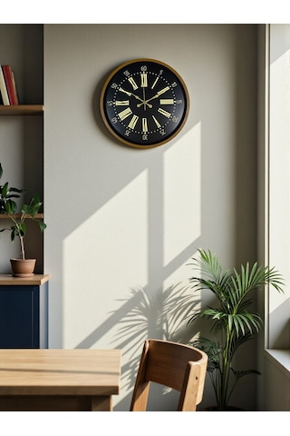 Zentime 36 Cm Kahverengi Duvar Saati çok Renkli